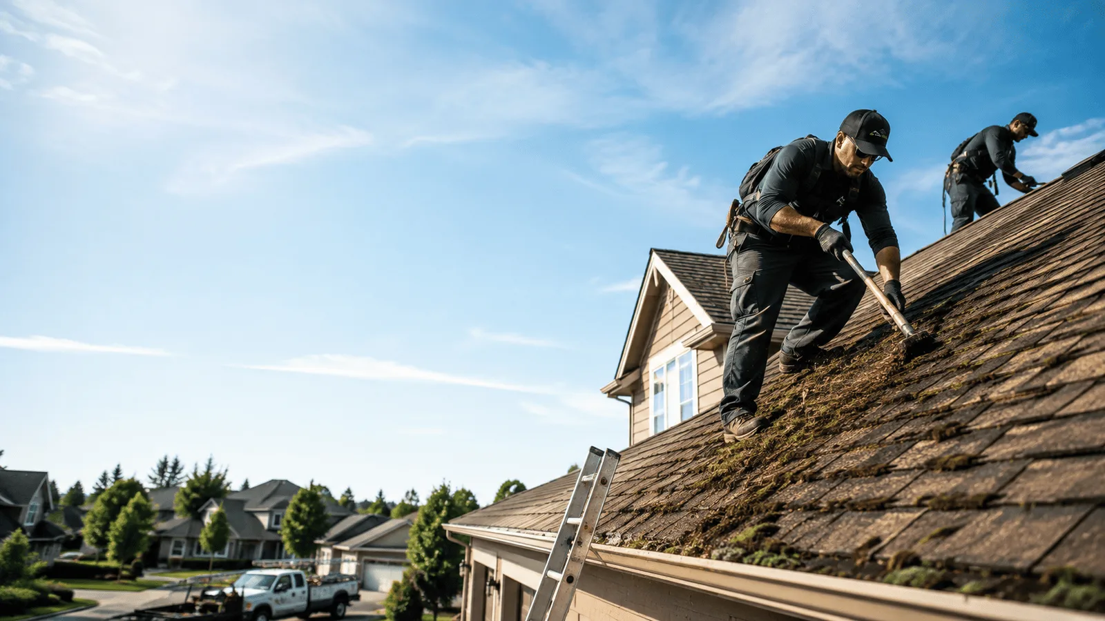 Roof Moss Removal in Lewistown, IL near me